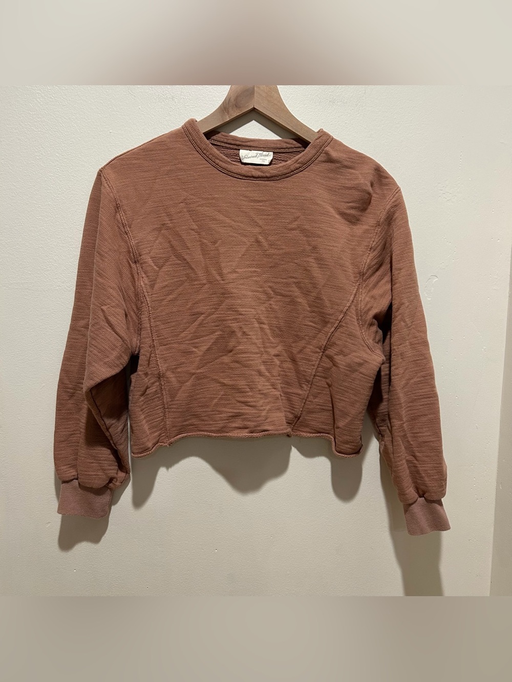 Universal Thread Light Brown Long Sleeve Crewneck Sweatshirt - Women’s Size XS